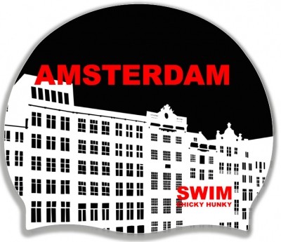 Silicon swim cap AMSTERDAM