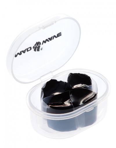 Malleable silicone earplugs BLACK