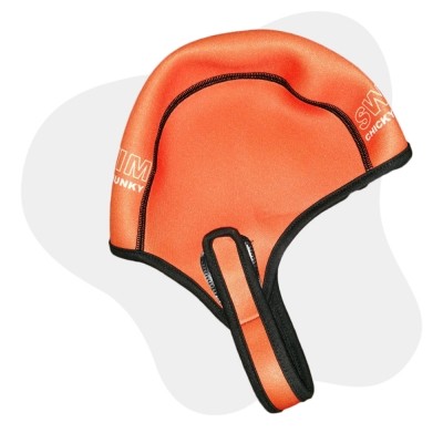 Bonnet orange de néoprène