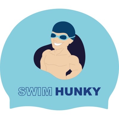 Swim Hunky - Lagoon blue