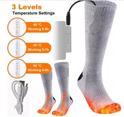 Batterij elektrisch verwarmde sokken - oplaadbaar